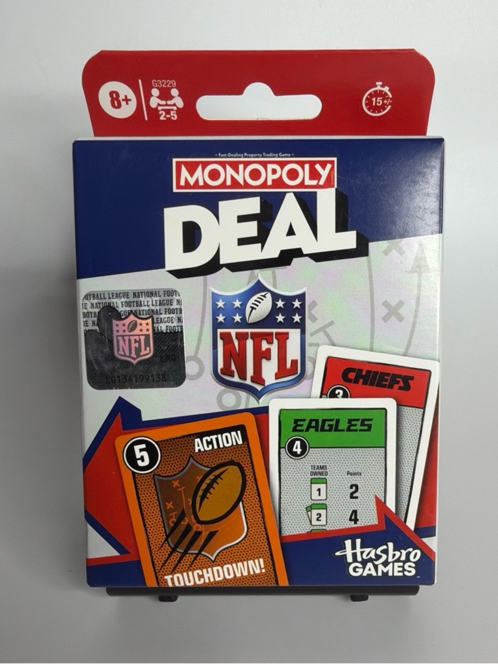 New Monopoly Deal NFL Edition Card Game Hasbro